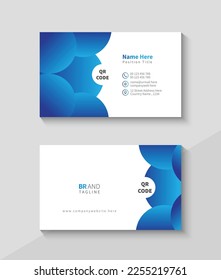 Clean, Abstract and Modern Business Card Template, Flat Visiting Design