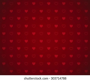 Clean Abstract Poker Background Red Hearts