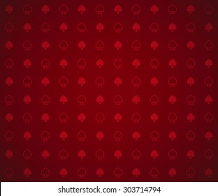 Clean Abstract Poker Background Red Spades