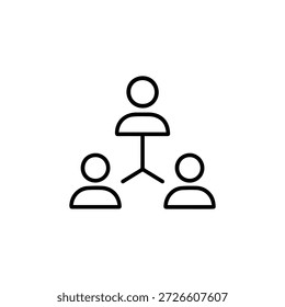 Icono de colaboración de equipo abstracto limpio para App empresariales y paneles SaaS
Icono de esquema de Premium de la estructura de equipo conectada, ideal para la interfaz de usuario, los App y los paneles corporativos
