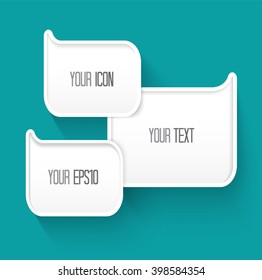 Clean Abstract Vector on a Deep Turquoise Background