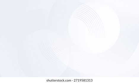 Clean abstract white background featuring subtle overlapping circles with delicate linear textures creating a minimalist and elegant visual for versatile design use