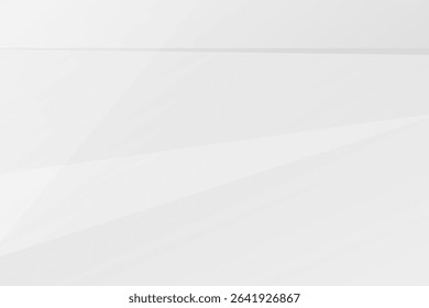 Clean abstract white background with soft grey polygonal shapes. Minimal modern style for corporate design, business flyers, web headers or presentations. EPS10 vector.
