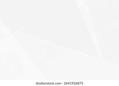 Clean abstract white background with soft grey polygonal shapes. Minimal modern style for corporate design, business flyers, web headers or presentations. EPS10 vector.
