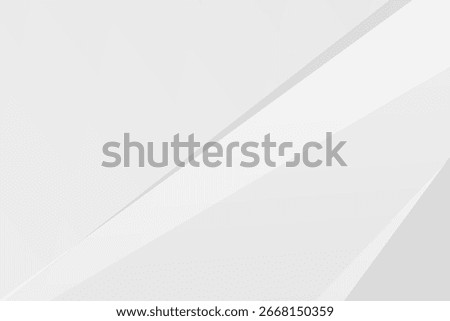 Clean abstract white background with soft grey polygonal shapes. Minimal modern style for corporate design, business flyers, web headers or presentations. EPS10 vector.