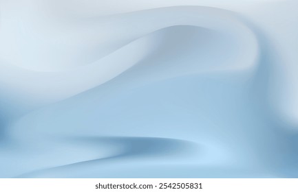 Clean aesthetic tech background. Modern minimalist backdrop with flowing curves. Technology, corporate bg for professional innovation visuals in technology and business. Vector illustration EPS 10.
