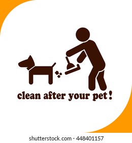  Clean After Pet Icon Vector Design Stock Vector (Royalty Free) 581478586