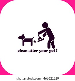  Clean After Pet Icon Vector Design Stock Vector (Royalty Free) 581478586