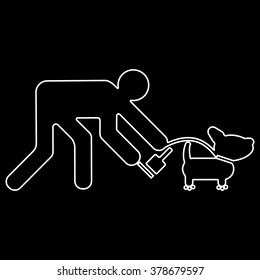 Clean up after your dog.
Ecological cleanliness of the environment, taking care of pets.