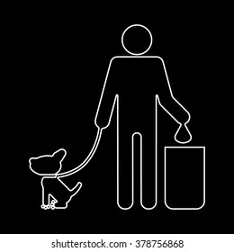 Clean up after your dog.
Ecological cleanliness of the environment, taking care of pets.