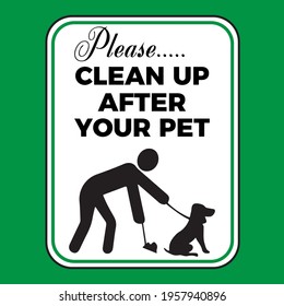 905 Clean up after your dog Images, Stock Photos & Vectors | Shutterstock