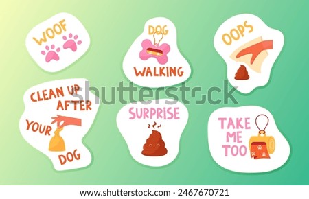 Clean up after your pets. Proper walking of pets. Concept of keeping the environment clean
