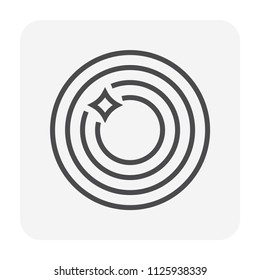Clean air duct pipe icon