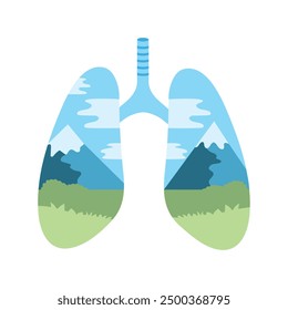 clean air ecology landscape isolated