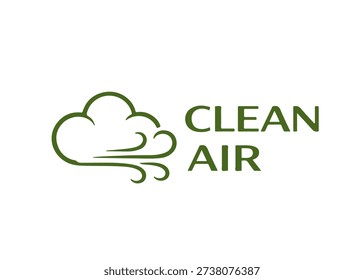CLEAN AIR frame icon vector on a white background
Vector frame on a white background