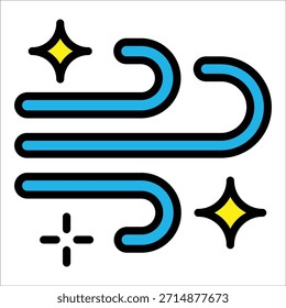 Clean Air Icon Element For Design