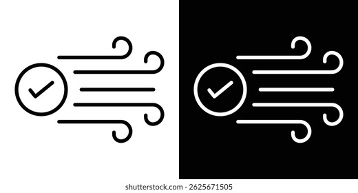 Saubere Luft Symbol Vektorsammlung. Vektorgrafik