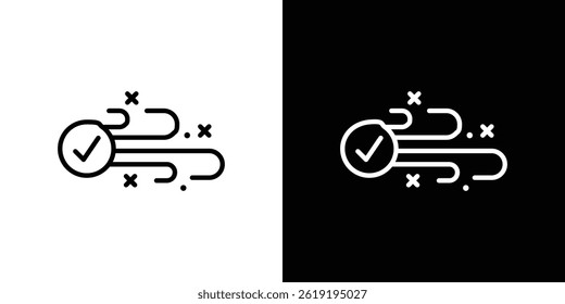 Clean Air icon. vector illustration, pictogram isolated. editable