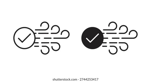 Clean Air icon vector Illustration logo template pack