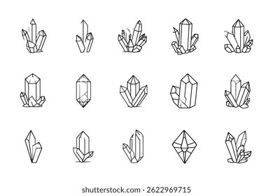 Clean Amethyst Line Art Design