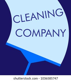 clean area with text cleaning company minimalist logo