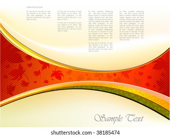 Clean Autumn Design - Vector Background