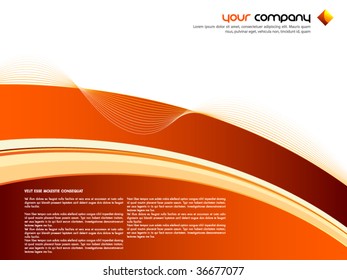 Clean Autumn Theme Vector Design