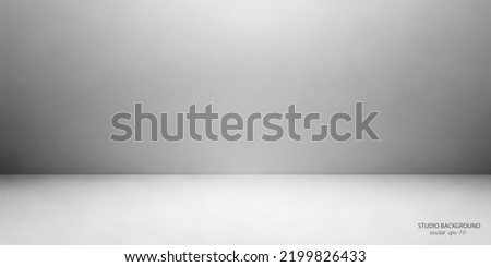 Clean background, grey blur light .Studio background.Design room.Vector illustration.