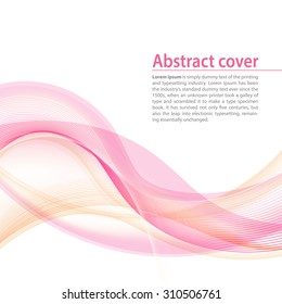 Clean background with red orange gradient and blend. Business style or technology clean design. Modern vector backdrop with violet gradient and wave. Template cover or page