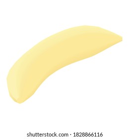 Clean banana icon. Isometric of clean banana vector icon for web design isolated on white background