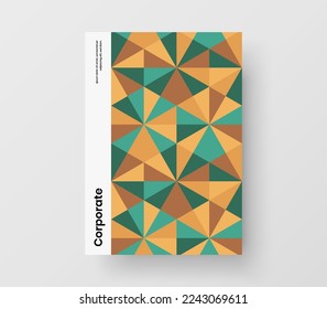 Clean banner vector design illustration. Isolated mosaic pattern corporate cover template.