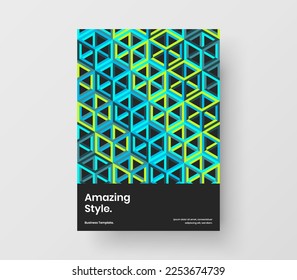 Clean banner vector design illustration. Unique geometric shapes postcard concept.