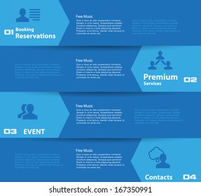 Clean banners template. vector