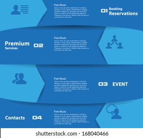 Clean banners template. Vector