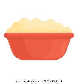 Clean basin icon cartoon vector. Wash bucket. Cleaner house