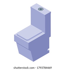 Clean bidet icon  Isometric clean bidet vector icon for web design isolated white background