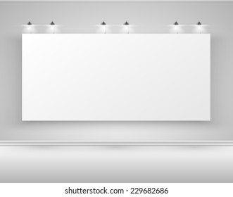 Cartel limpio para publicidad, vector