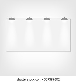 Clean billboard. vector illustration