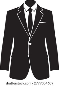 Clean black suit jacket