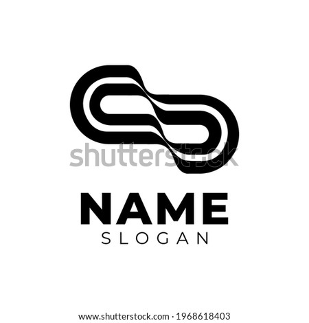 Clean black and white company logo design inspiration