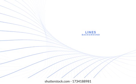clean blend of lines flowing white background