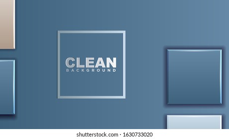 Clean blue background with squares. Good for modern cover, banner, card, brochure, advertising, corporate, business, frame, presentation. 