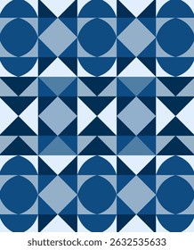Clean blue geometric design with circular focus. Perfect for wallpapers, stationery, or minimalist branding.
