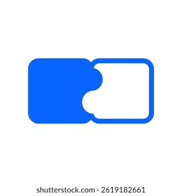 Clean blue ticket icon representing access, event passes, or admission concepts.