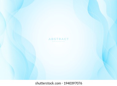 Clean blue and white gradient wave background. blurred white blue vector illustration for the backdrop of the banner, poster, business presentation, book cover, advertisement or website.