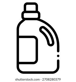 Garrafa de detergente azul e amarelo limpa adequada para produtos de limpeza, web design ou visuais de marketing.