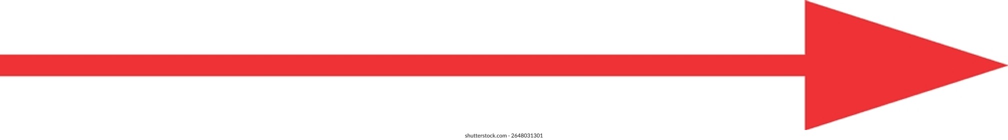 Una flecha roja clara