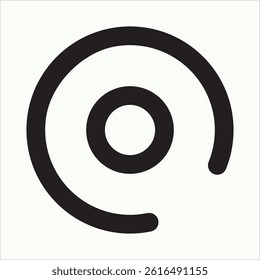 A clean and bold target or radar-like logo. Great for marketing, analytics, or tech companies.