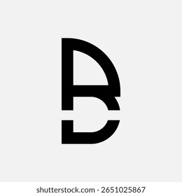 Clean BR RB letter monogram logo with minimal design, ideal for business and brand identity use.