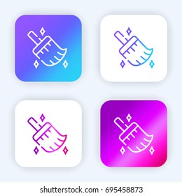 Clean bright purple and blue gradient app icon